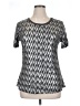 Dantelle Silver Short Sleeve Top Size XL - photo 1