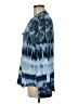 Calvin Klein 100% Polyester Tie-dye Blue Long Sleeve Blouse Size M (estimated) - photo 5