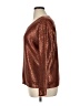 Fever 100% Acrylic Metallic Brown Pullover Sweater Size XL - photo 5