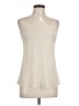 Charter Club 100% Polyester Ivory Sleeveless Blouse Size 10 - photo 1