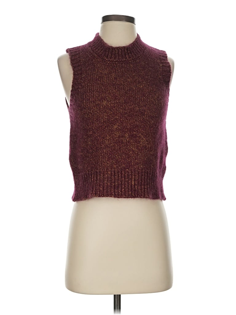 Pre-owned Toast Sweater Vest In Burgundy