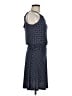 Carole Little Polka Dots Blue Casual Dress Size 6 - photo 4