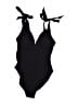 H&M Solid Black One Piece Swimsuit Size S - photo 1