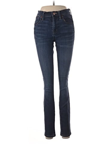 Madewell 9" Mid-Rise Skinny Jeans in Larkspur Wash: TENCEL&trade; Denim Edition (view 1)