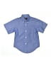 Brooks Brothers 100% Cotton Solid Blue Short Sleeve Button-Down Shirt Size 6 - photo 1