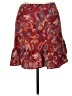 Ann Taylor LOFT 100% Polyester Paisley Red Casual Skirt Size 14 - photo 1