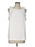 Lilly Pulitzer 100% Polyester White Sleeveless Blouse Size L - photo 1