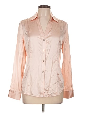 Cache Long Sleeve Silk Top (view 1)