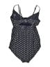 Athleta Print Blue One Piece Swimsuit Size Med (34D) - photo 2