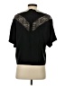 Marc Jacobs 100% Silk Black Short Sleeve Silk Top Size 2 - photo 2