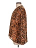 Jessica Simpson 100% Polyester Animal Print Orange Long Sleeve Blouse Size L - photo 5