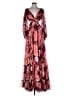 Mac Duggal 100% Polyester Floral Pink Cocktail Dress Size 2 - photo 1