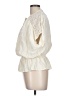 Democracy 100% Rayon Ivory Short Sleeve Blouse Size L - photo 5