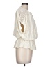 Democracy 100% Rayon Ivory Short Sleeve Blouse Size L - photo 4