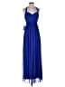 Betsy & Adam 100% Polyester Blue Cocktail Dress Size 4 - photo 1