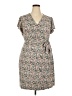 Nine West Print Tan Casual Dress Size XXL - photo 1