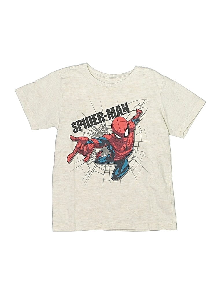 Pre-owned Marvel Kids' Short Sleeve T-shirt In Ivory