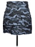 Democracy Camo Blue Denim Skirt Size 10 - photo 2