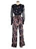 Boden 100% Polyester Print Blue Jumpsuit Size 10 - photo 2