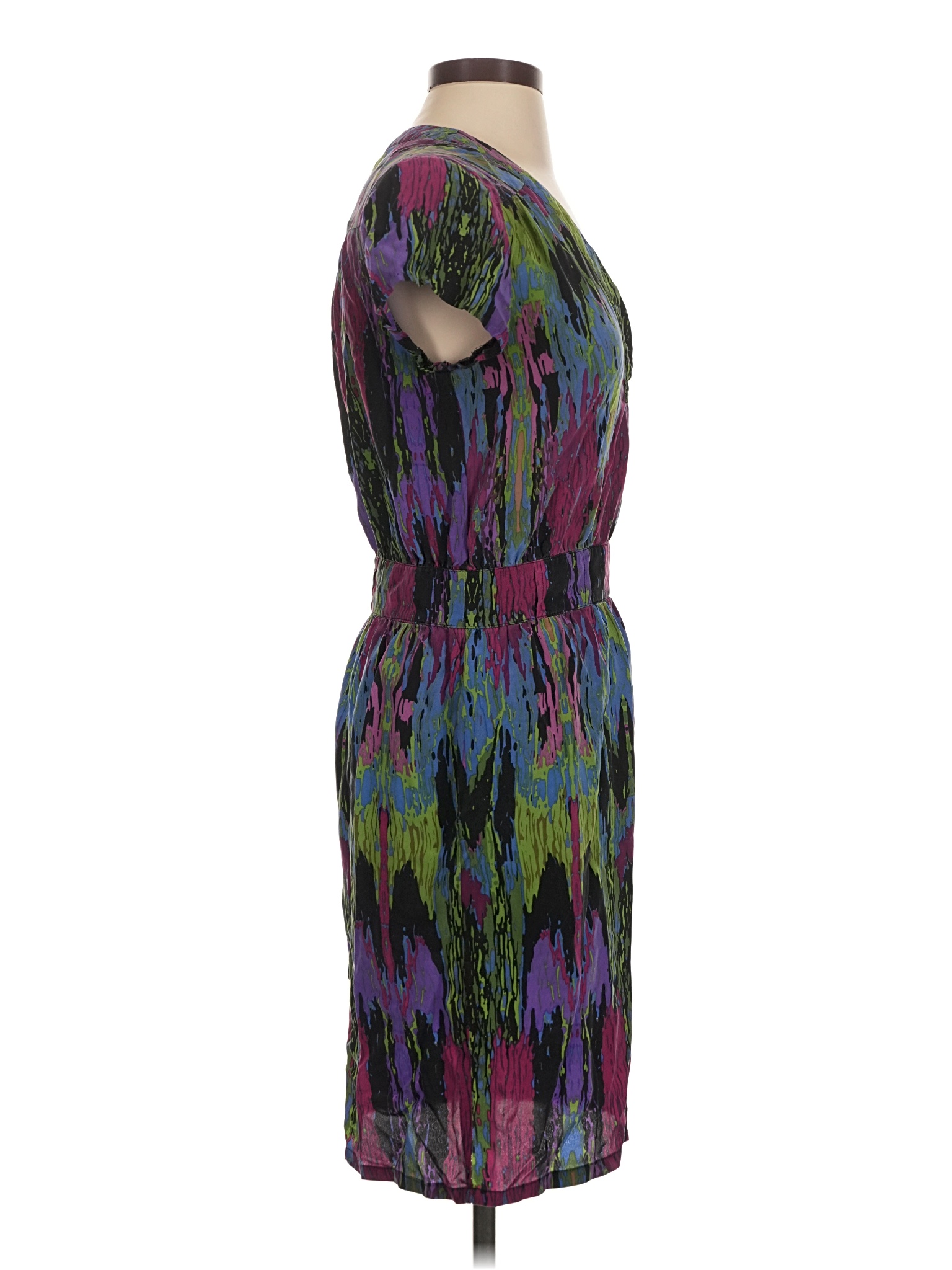 long summer maxi dress Waves in Blue | Off The Shoulder Flowy Maxi Dress exchangeable! collection:Woven Alyn Off Shoulder Draped Size:UK4
