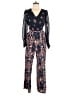 Boden 100% Polyester Print Blue Jumpsuit Size 10 - photo 1
