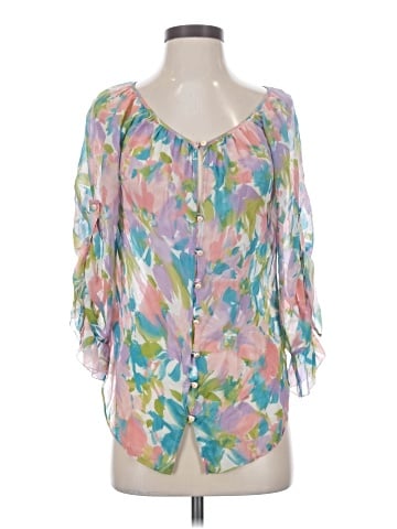 Robert Graham 3/4 Sleeve Silk Top (view 1)