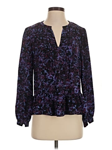 Rebecca Taylor Long Sleeve Silk Top (view 1)