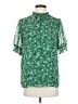 Vince Camuto 100% Polyester Green Short Sleeve Blouse Size S - photo 1