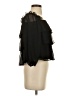 Lucky Brand 100% Polyester Black 3/4 Sleeve Blouse Size S - photo 4