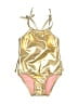 Assorted Brands Metallic Gold One Piece Swimsuit 12-18 MO / 18 MO - photo 1