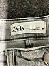 Zara Houndstooth Gray Jeans Size 4 - photo 7