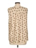 Croft & Barrow 100% Polyester Tan Sleeveless Blouse Size L - photo 2