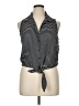 Hot Topic Black Sleeveless Button-Down Shirt Size XL - photo 1