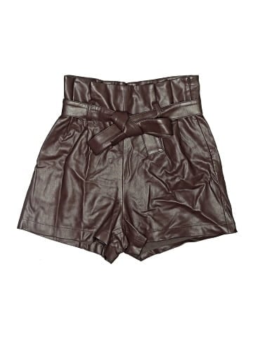 Amanda Uprichard Faux Leather Shorts (view 1)