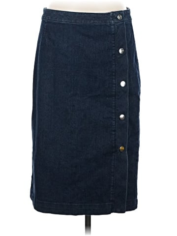 White House Black Market Denim Skirt (view 1)