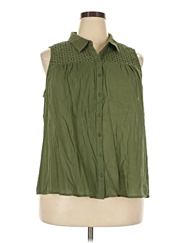 Pale Sky Sleeveless Blouse (view 1)