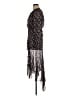 Veronica Beard 100% Silk Paisley Black Casual Dress Size 6 - photo 5