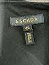 Escada Solid Black Cocktail Dress Size EU 40 / US 10 - photo 7