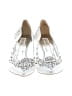 Badgley Mischka 100% Leather White Heels Size 8 - photo 2