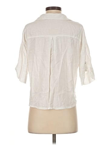 Zara 3/4 Sleeve Button-Down Shirt (view 2)
