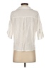 Zara Ivory 3/4 Sleeve Button-Down Shirt Size XS - photo 2