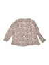 Zara 100% Polyester Ivory Burgundy Long Sleeve Blouse Size 18-24 mo - photo 2