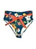Cupshe Print Blue Swimsuit Bottoms Size XL - photo 1