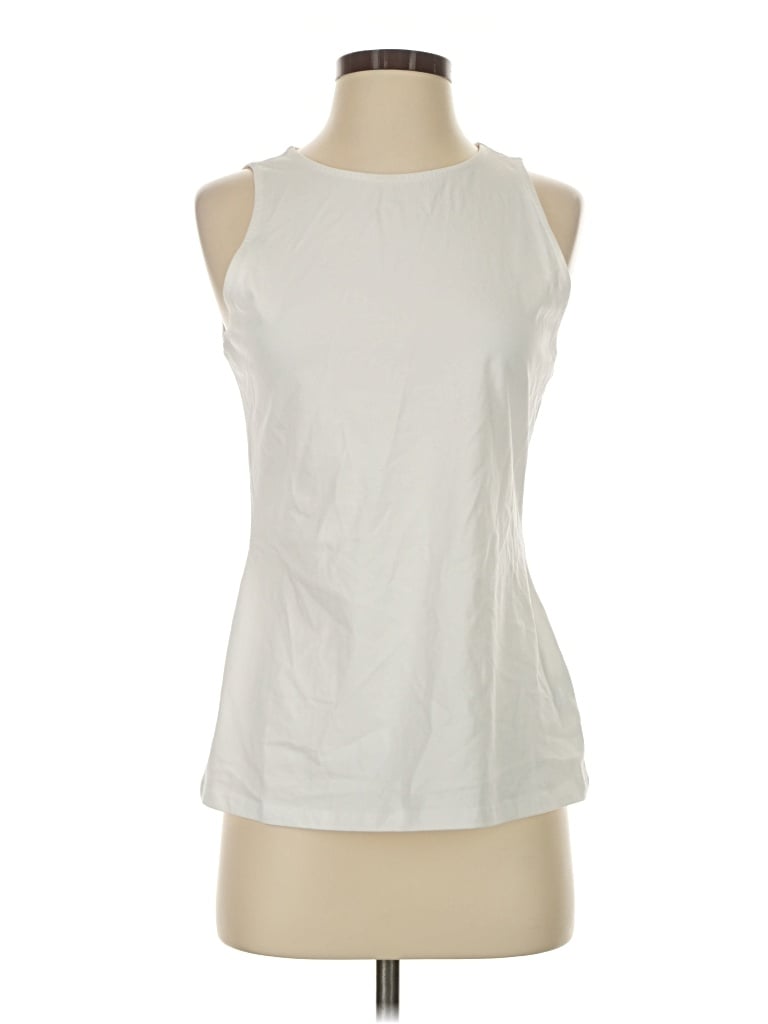 Pre-owned Boston Proper Sleeveless T-shirt In White