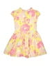 Lands' End 100% Baumwolle Floral Yellow Dress Size 6 - photo 2