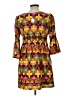 Judith March Print Brown Cocktail Dress Size L - photo 2