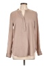 Sandra Ingrish Tan Long Sleeve Blouse Size L - photo 1