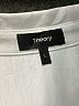 Theory White Short Sleeve Button-Down Shirt Size L - photo 7