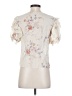 LoveShackFancy 100% Silk Ivory Short Sleeve Silk Top Size S - photo 2