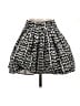 Alice + Olivia Graphic Silver Black Formal Skirt Size 2 - photo 1